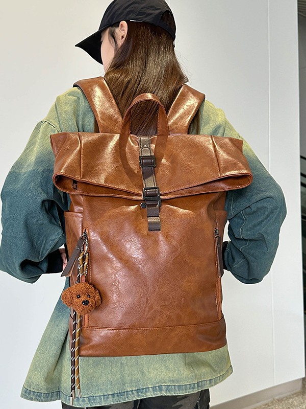 Leather Work Rucksack - Sac à dos vintage de style