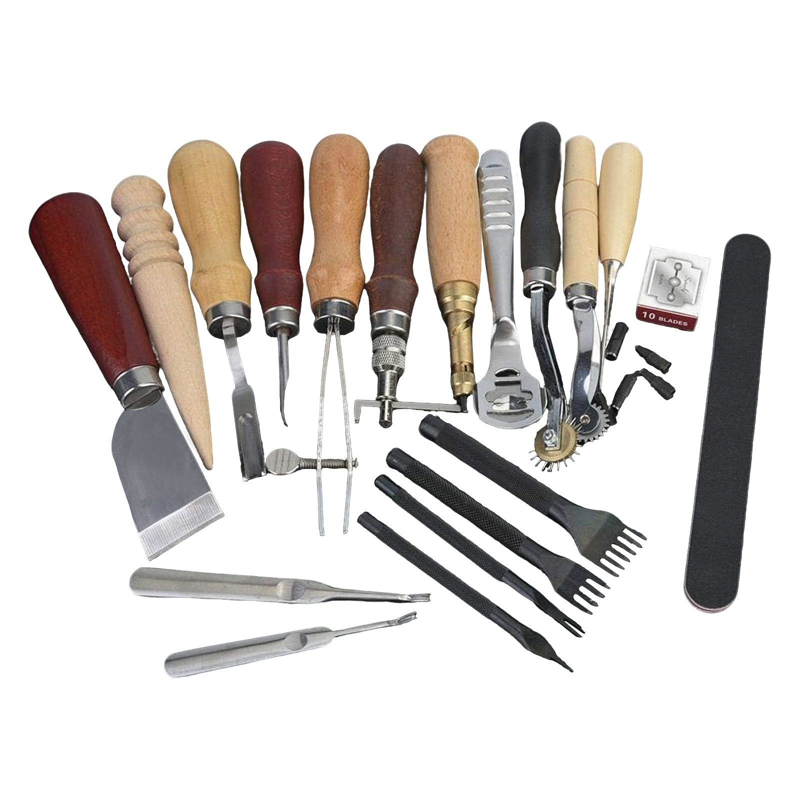 Leatherwork Beginner Tools - Outils pour le cuir, kit de