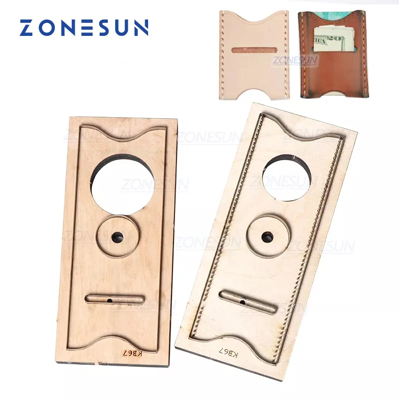 Leatherwork Templates - ZONESUN C2 porte-carte de crédit bancaire