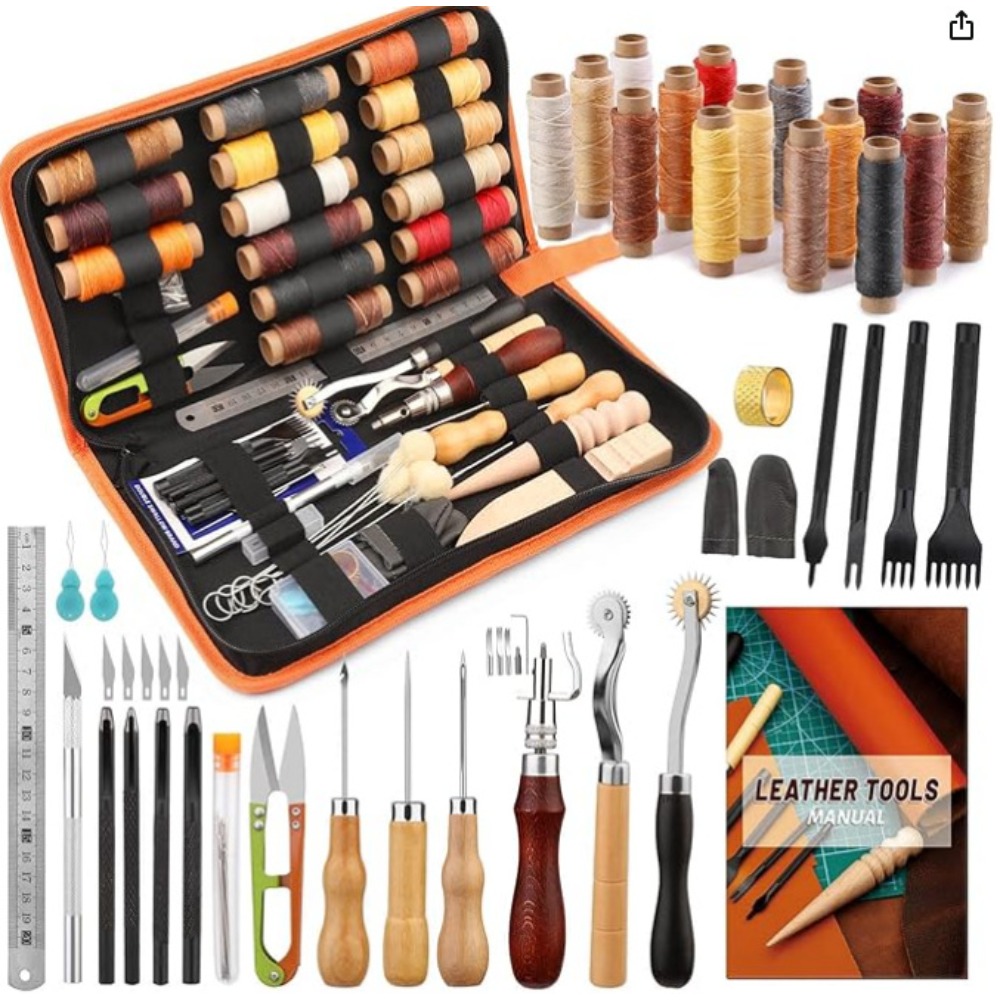 Leatherwork Beginner Tools - Outils de travail du cuir Kit