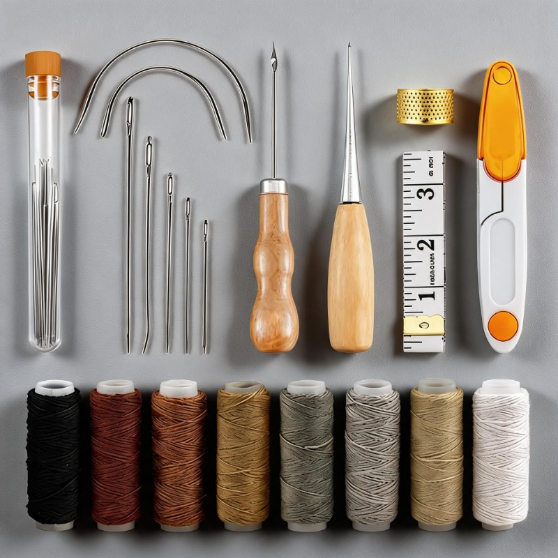 Leatherwork Beginner Tools - Kit d'outils de travail du cuir