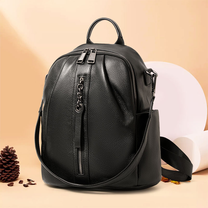Leather Work Rucksack - Sac à dos antivol en cuir
