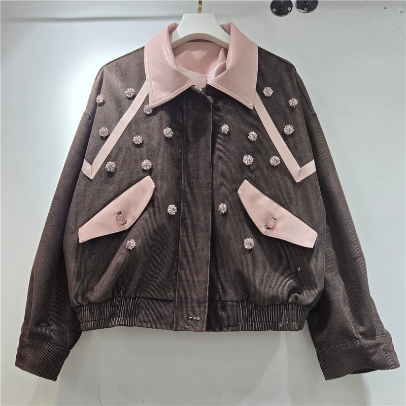 Veste Courte Femme en Velours  - Leather Work Jacket Women'S avis et prix