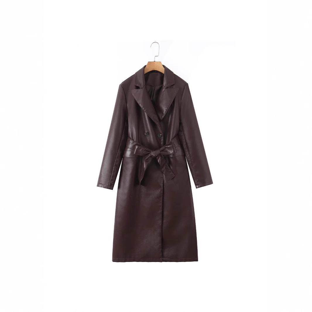 Manteau trench pour femme en s - Leather Work Jacket Women'S avis et prix