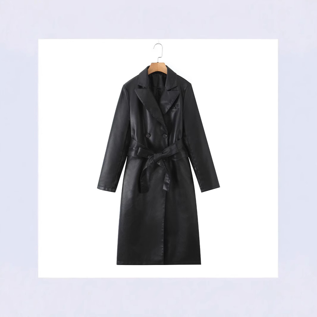 Manteau trench pour femme en s - Leather Work Jacket Women'S avis et prix