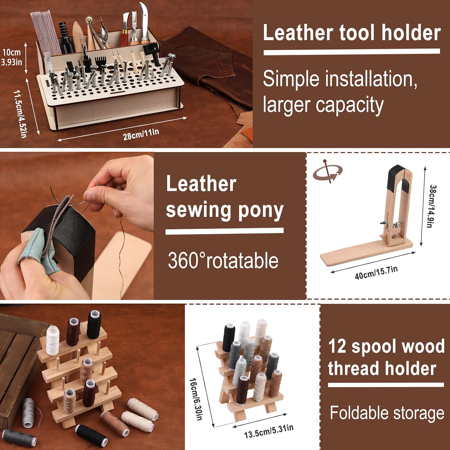 Kit d'outils de travail du cui - Leatherwork Beginner Tools avis et prix