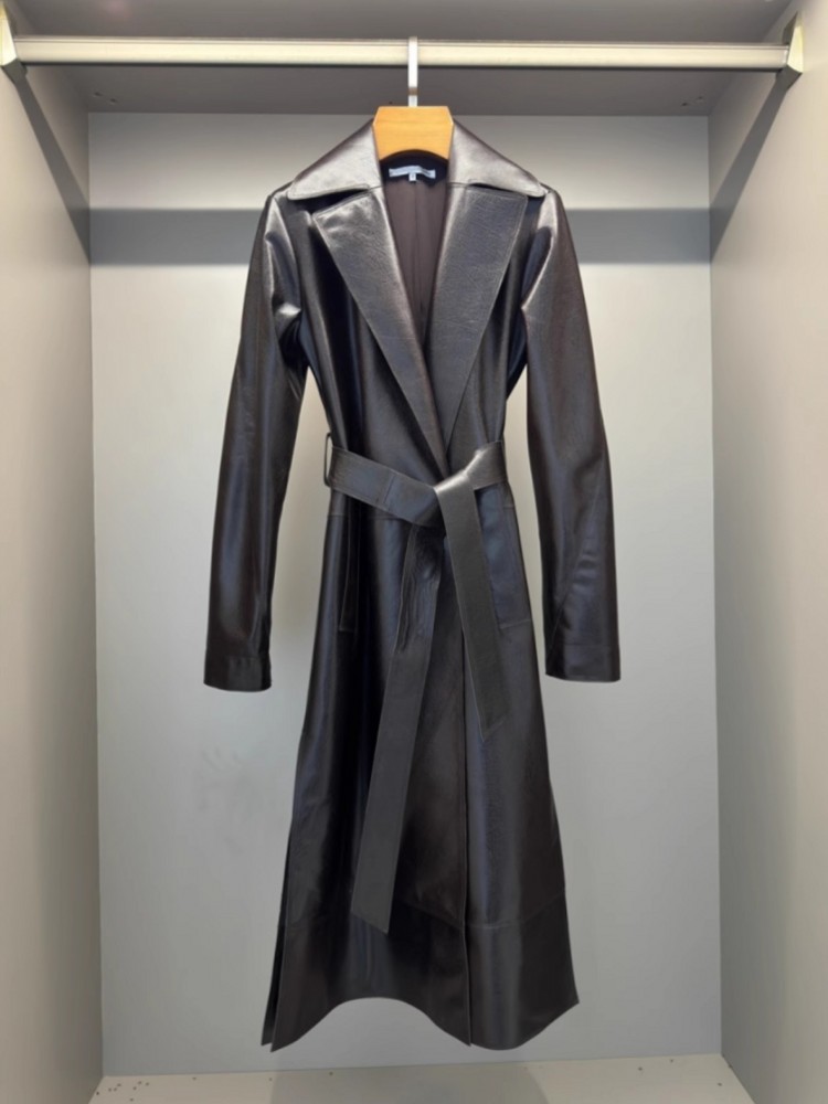 Manteau Long en Cuir group ave - Leather Work Jacket Women'S avis et prix
