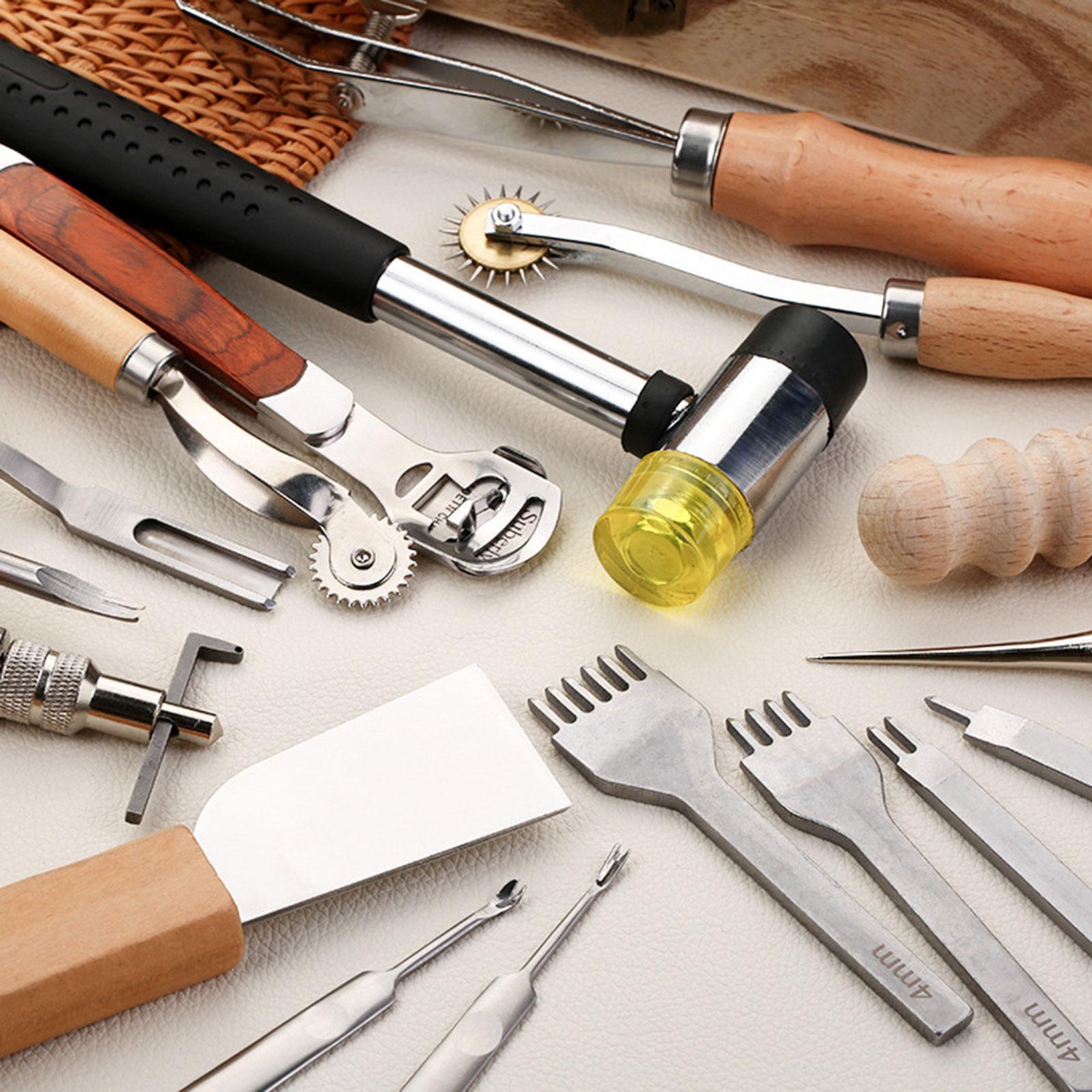 Kit de travail en cuir PU 29 p - Leatherwork Beginner Tools avis et prix