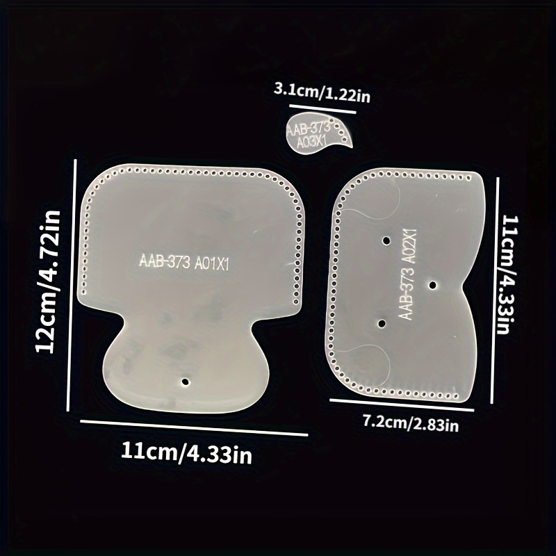 Lot de 3 pochoirs DIY pour min - Leatherwork Templates avis et prix