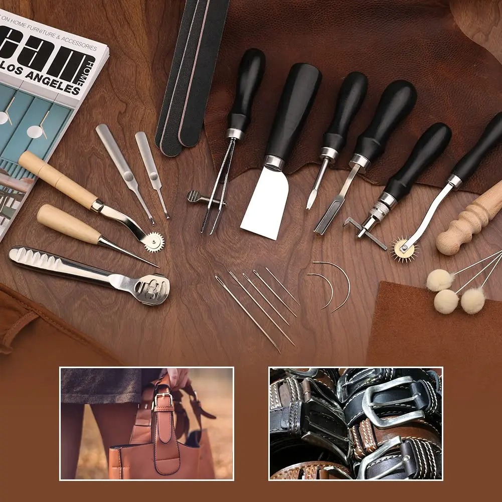 Fenrry 37 pièces outils de tra - Leatherwork Beginner Tools avis et prix